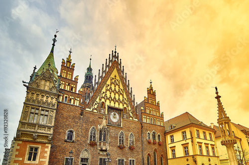 Old City Hall on Market Square in Wroclaw. Wroclaw  Lower Silesian  Poland.
