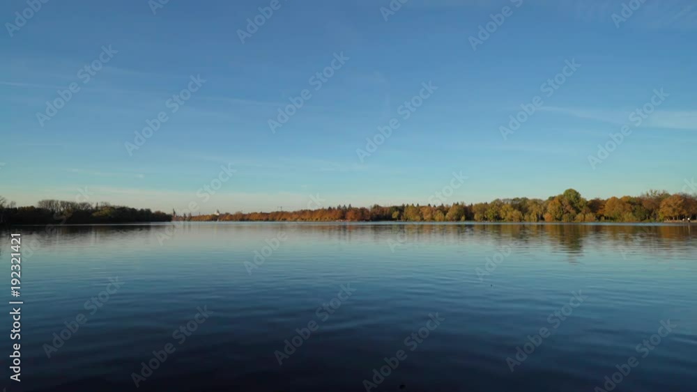 Beautiful Evening View of the Lake Maschsee in Hanover Beautiful Evening View of the Lake Maschsee in Hanover