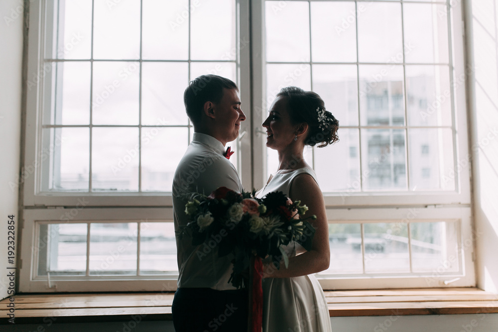 Wedding in the European style in the studio and on the street.Studio in Scandinavian style Wedding in the European style in the studio and on the street.Studio in Scandinavian style