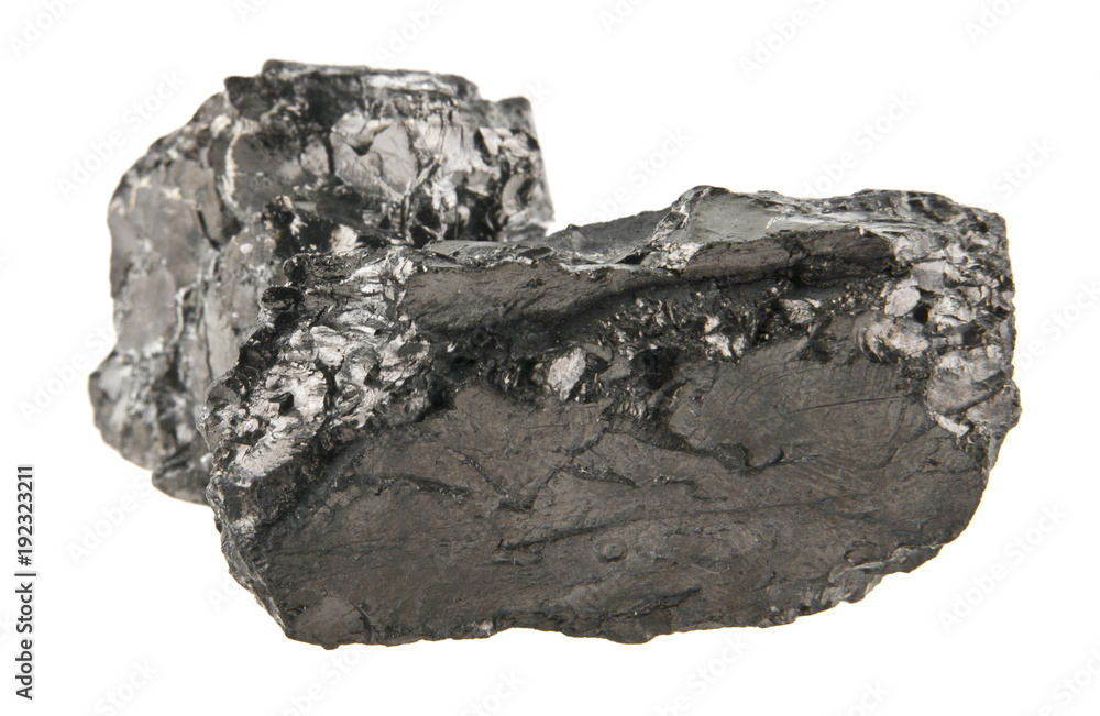 coal isolated on white background coal isolated on white background