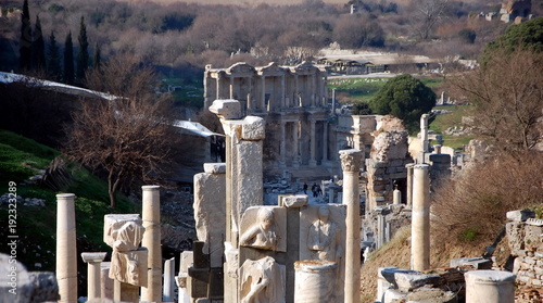 Ruins of ancient city Ephesus near Izmir, Turkey