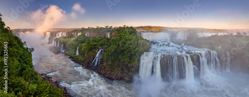The amazing Iguazu falls, summer landscape with scenic waterfalls © Valeriy