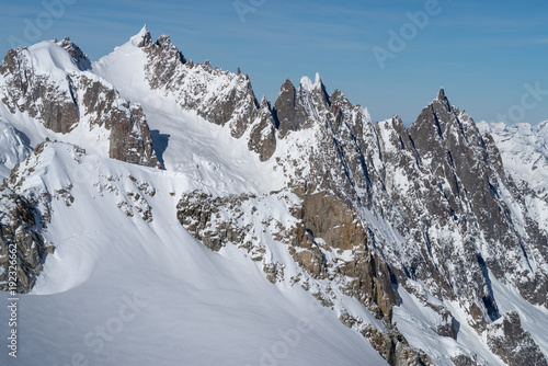 Italy, Courmayeur, Mont Blanc range