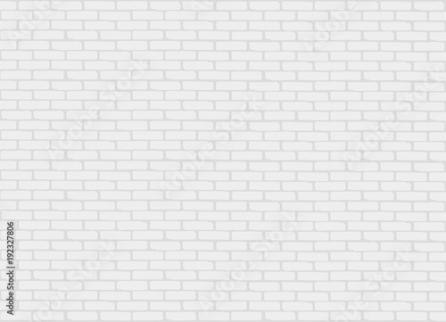 White brick wall. Seamless texture