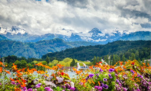 View of Lake Lucerne in summer season, Switzerland