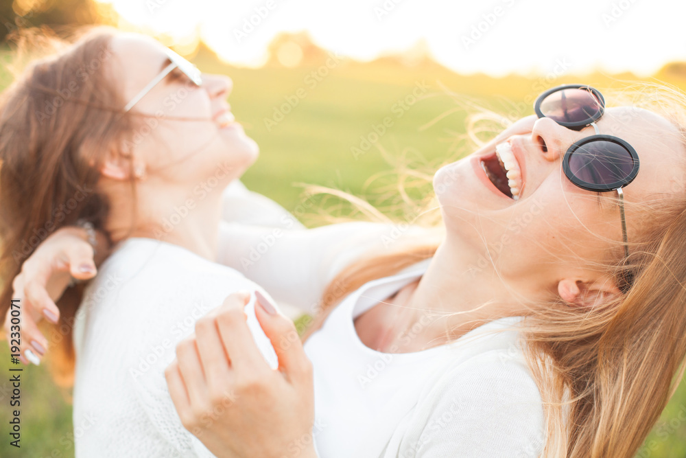 © Dima Aslanian - Two best friends having fun outdoors. Close up © Dima Aslanian - Two best friends having fun outdoors. Close up