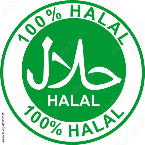 halal, sticker, food photo