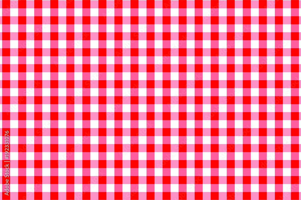 Red Gingham seamless pattern. Texture from rhombus/squares for - plaid, tablecloths, clothes, shirts, dresses, paper, bedding, blankets, quilts and other textile products. Vector illustration. Red Gingham seamless pattern. Texture from rhombus/squares for - plaid, tablecloths, clothes, shirts, dresses, paper, bedding, blankets, quilts and other textile products. Vector illustration.