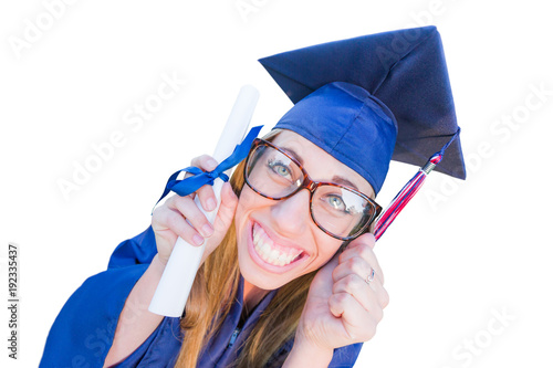 Goofy Graduating Young Girl...