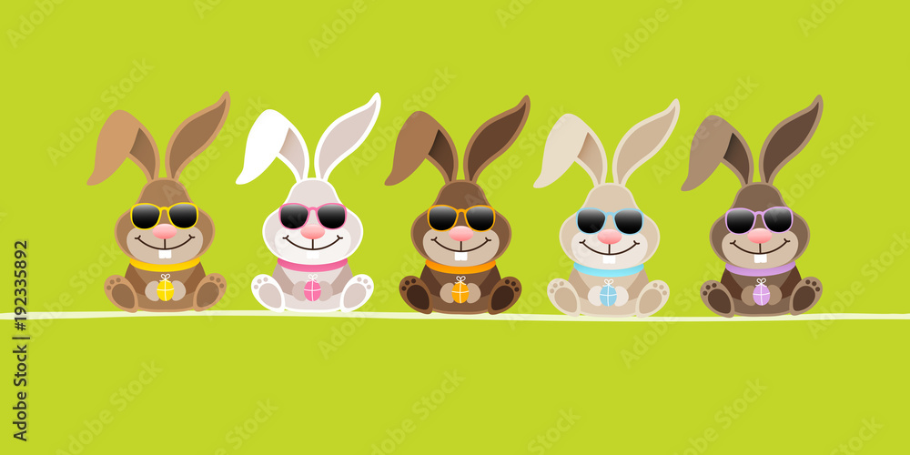 5 Rabbits Folded Ears Sunglasses Green Banner 5 Rabbits Folded Ears Sunglasses Green Banner