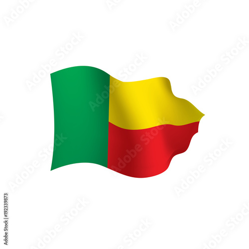 Benin flag  vector illustration