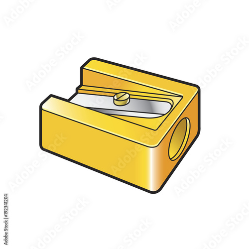 isolated pencil cutter or sharpener vector illustration