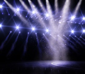 basketball arena 3d rendering