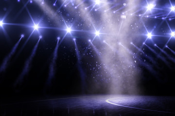 basketball arena 3d rendering