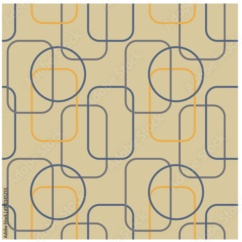 Lines geometric shapes seamless pattern. Design for print  fabric  textile. Seamless wallpaper