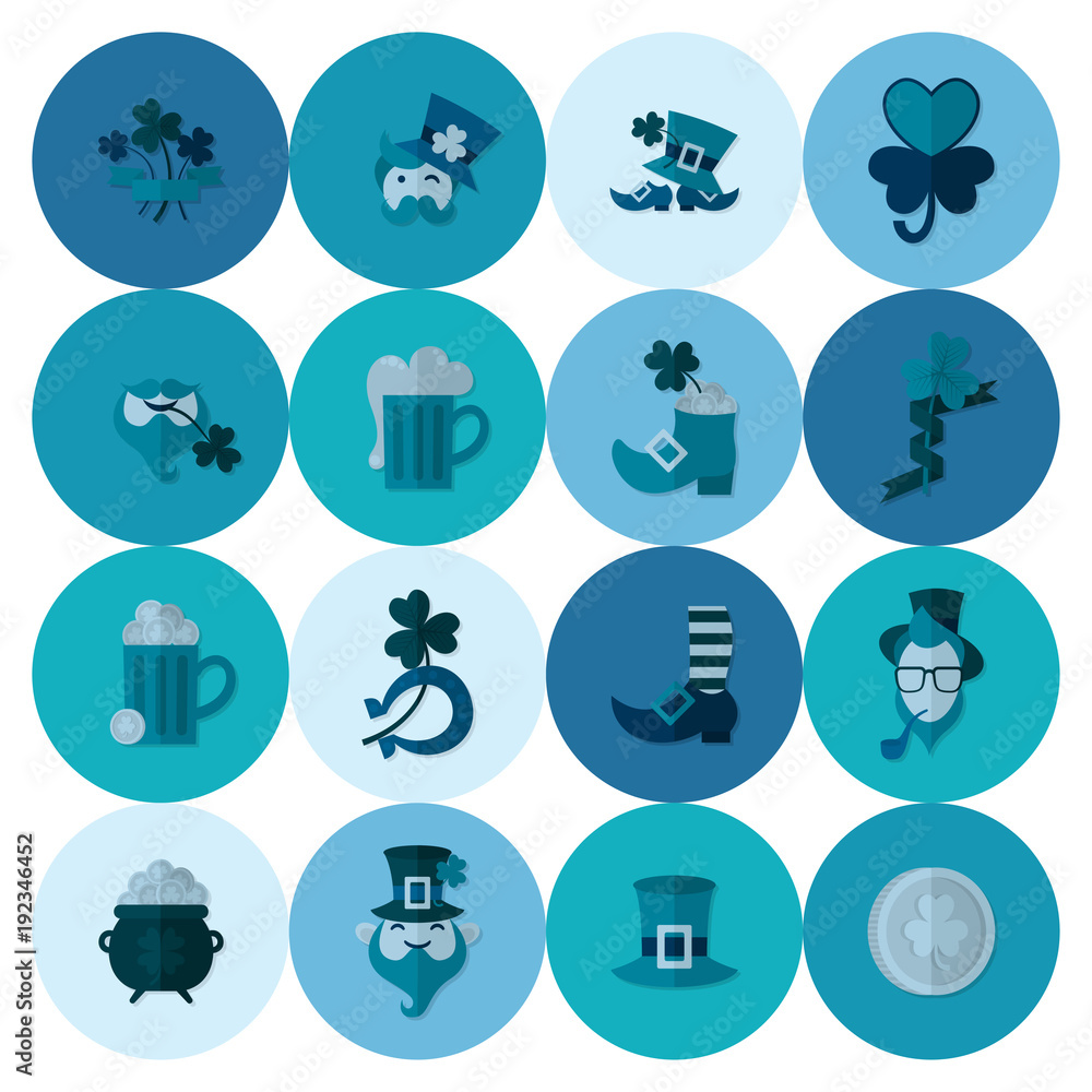 Saint Patricks Day Icon Set Saint Patricks Day Icon Set