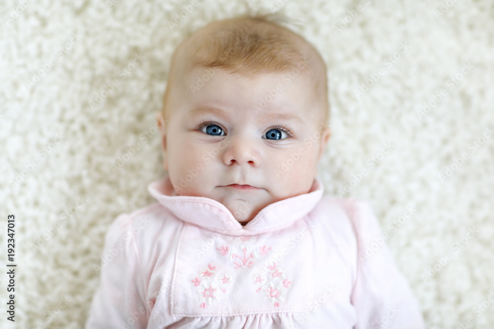 Portrait of cute adorable newborn baby child Portrait of cute adorable newborn baby child