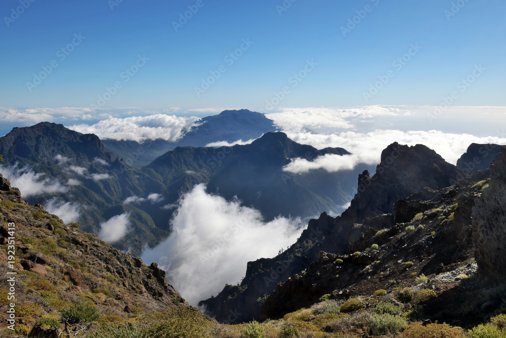 Fototapeta premium parque nacional de la caldera de taburiente