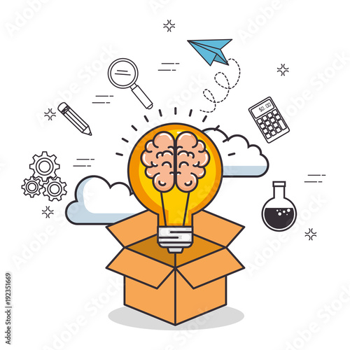 creative mind set icons vector illustration design