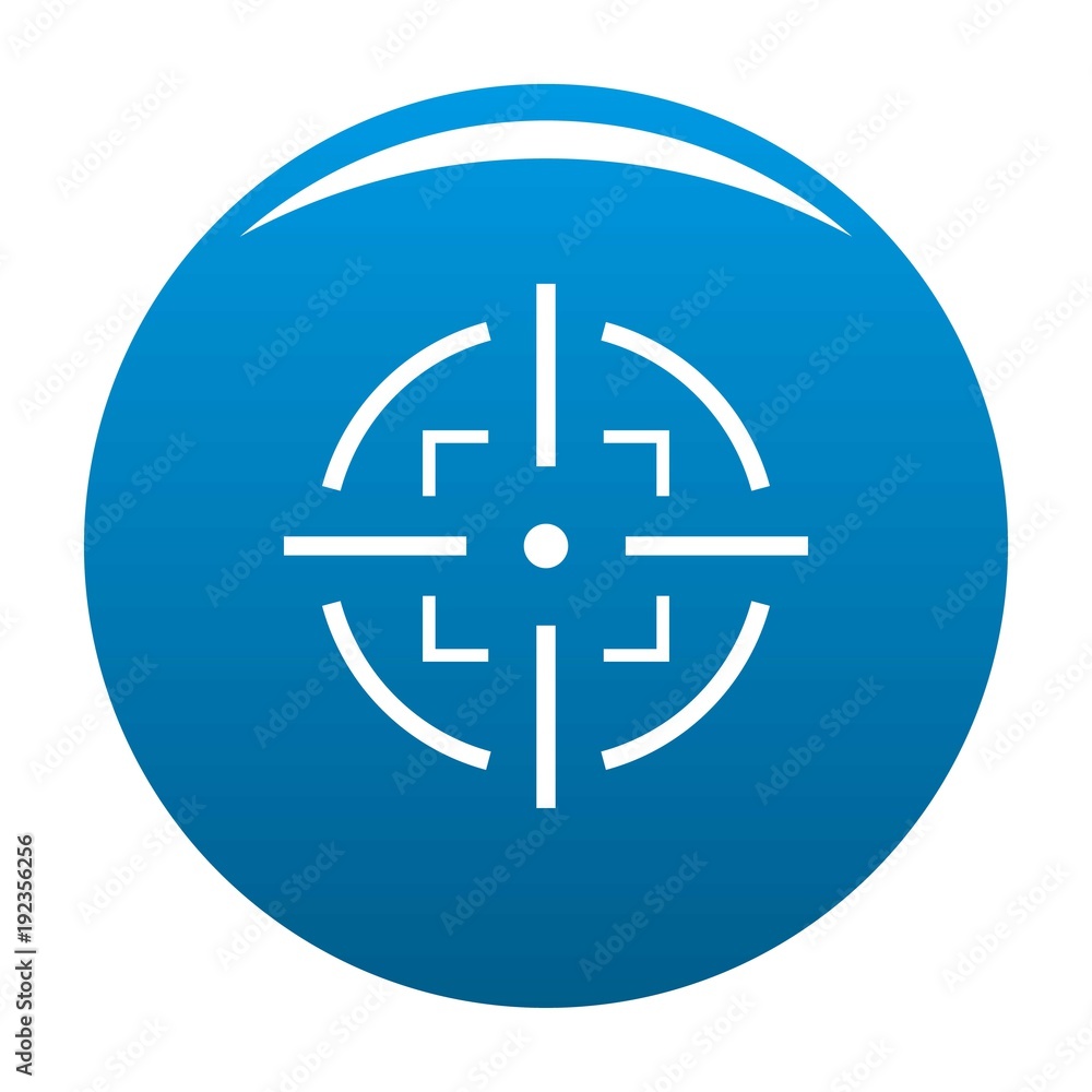 Goal icon vector blue circle isolated on white background Goal icon vector blue circle isolated on white background
