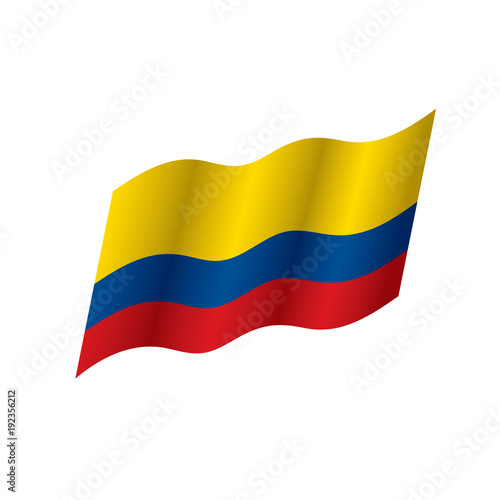 Colombia flag, vector illustration Free Download Colombia flag, vector illustration - GFXLoad