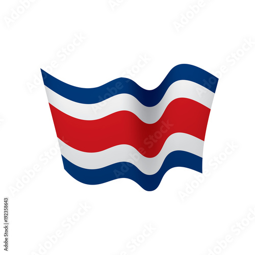 Free Download Costa Rica flag, vector illustration - GFXLoad