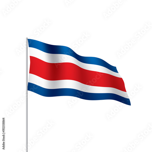 Costa Rica flag, vector illustration Free Download Costa Rica flag, vector illustration - GFXLoad