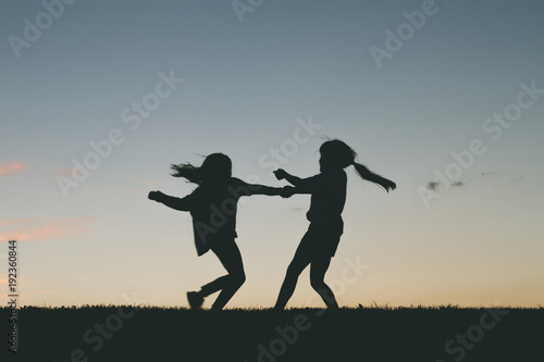 Photography Little girls playing