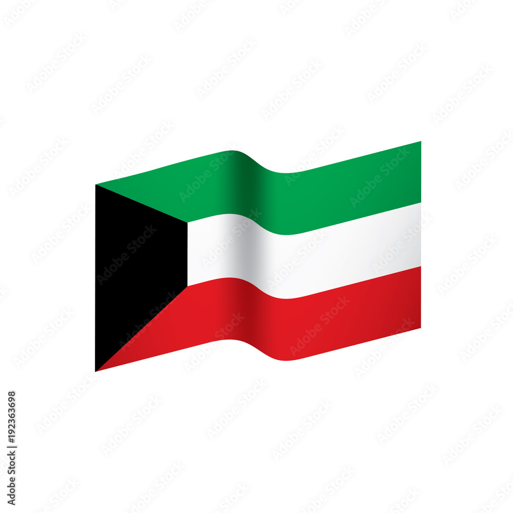 Kuwait flag, vector illustration Kuwait flag, vector illustration