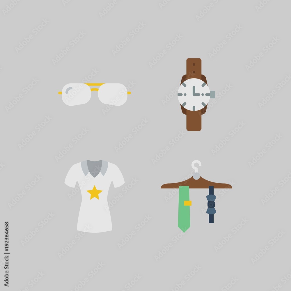 icon set about Man - Clothes. with tie, shirt and sunglasses