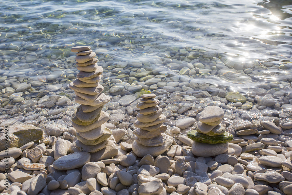 Stones on Srebrna (Silver) beach - Vis island, Croatia