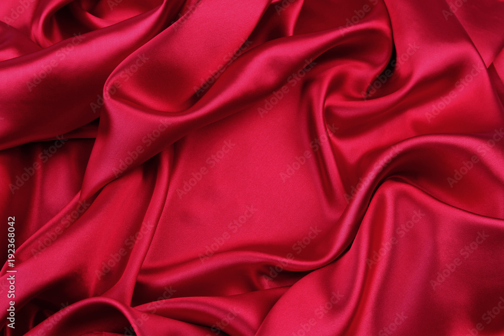 Obraz premium Red silk fabric