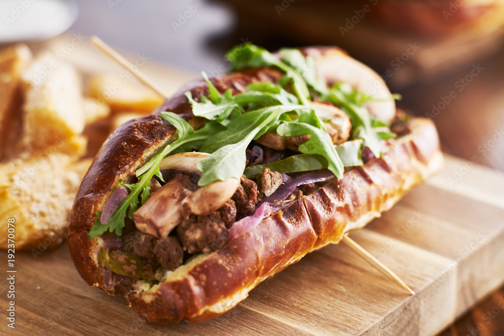 healthy meatless vegan sandwich