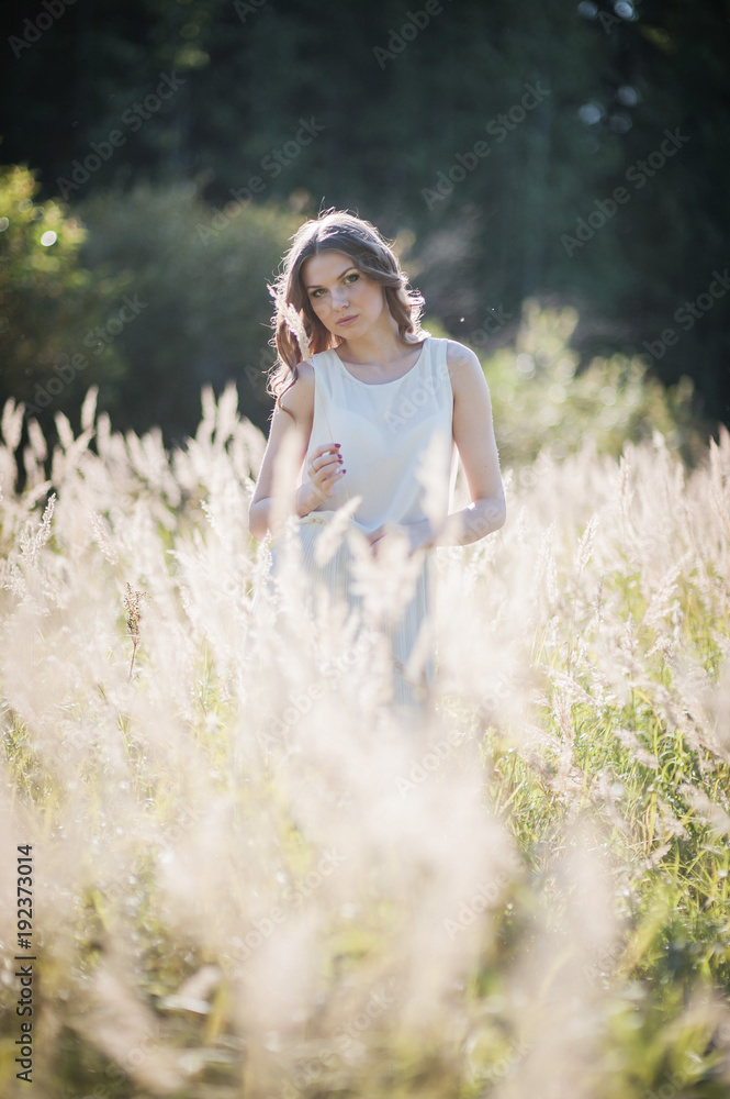 Girl in the high grass. Girl in the high grass.