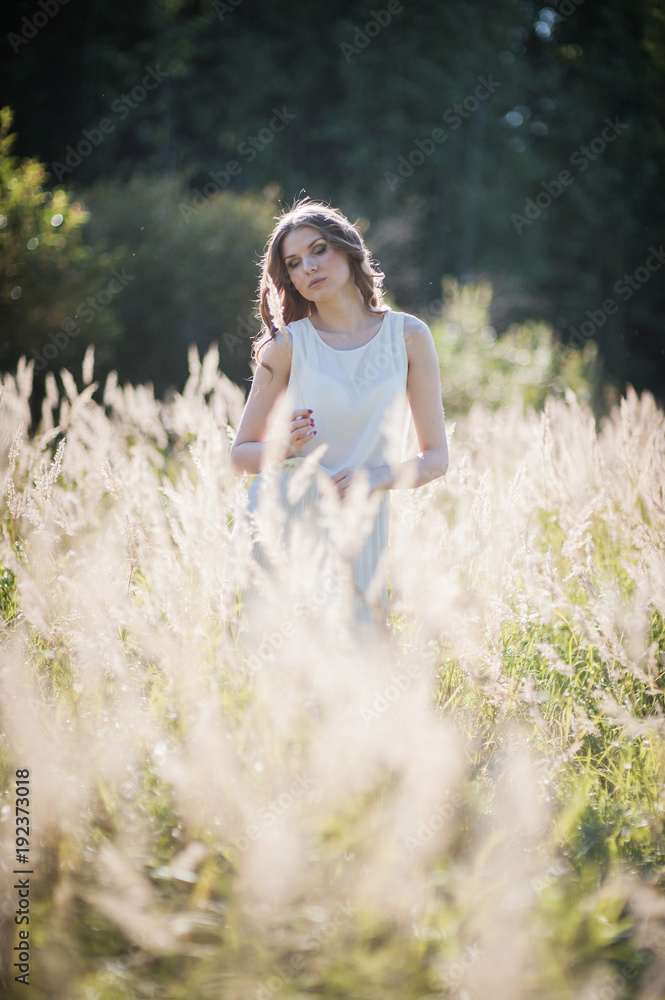 Girl in the high grass. Girl in the high grass.