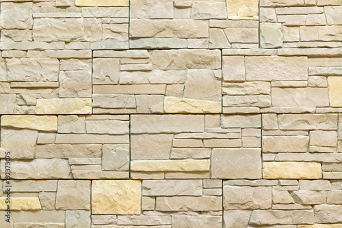 Modern stone brick wall background. Stone texture