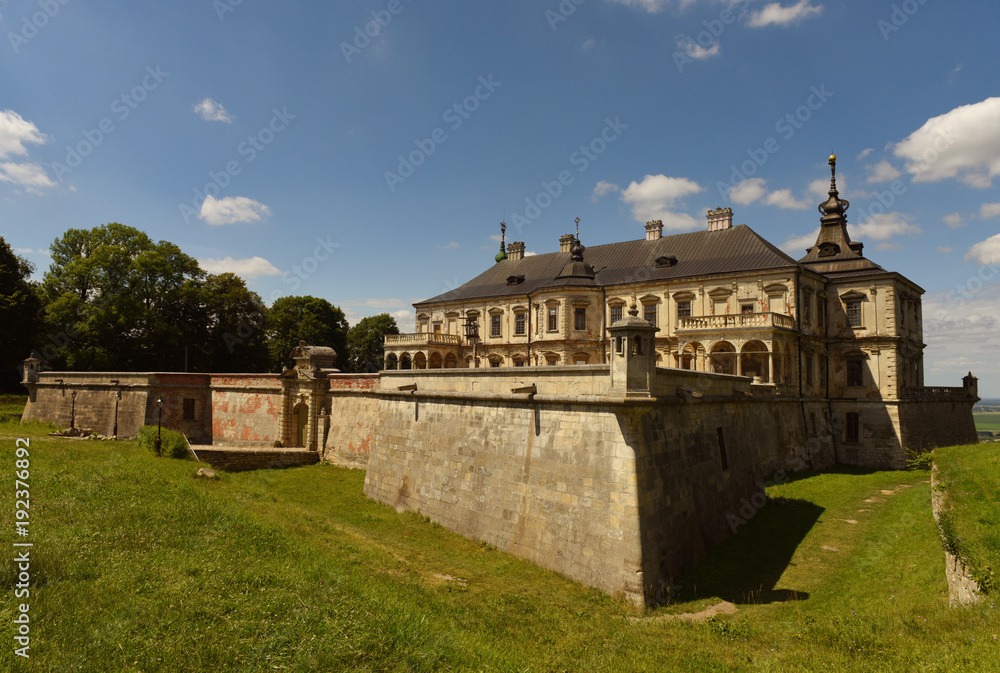 Pidhirtsi Castle, Lviv region, Ukraine. Pidhirtsi Castle the renaissance palace 17th century in western Ukraine.