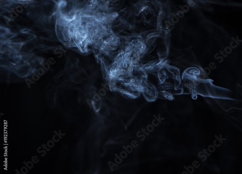abstract smoke texture on black background