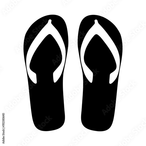 Flip flops isolated on a white background