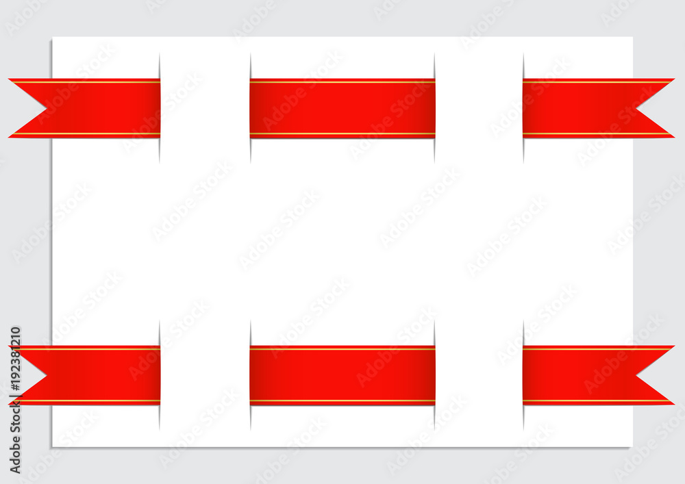 Fototapeta premium Ribbon banner vector