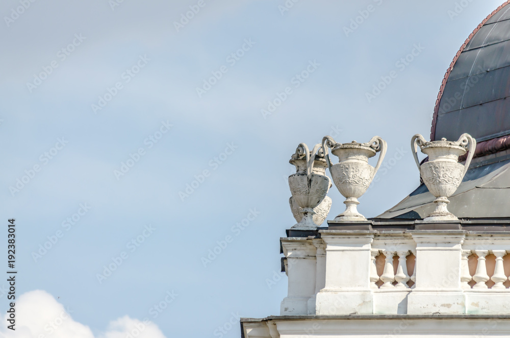 Obraz premium The decorations on the roof 