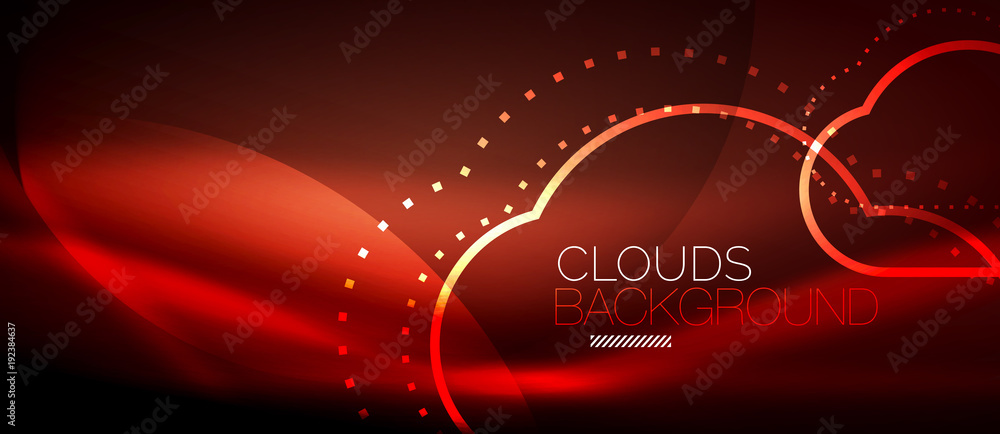 Vector cloud computing, storage concept Vector cloud computing, storage concept