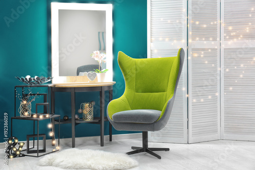 Stylish interior with trend...