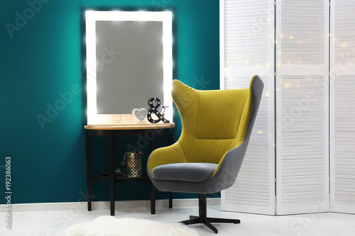 Stylish interior with trend...