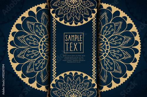 golden mandala decorative icon vector illustration design