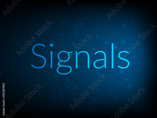 Signals abstract Technology Backgound