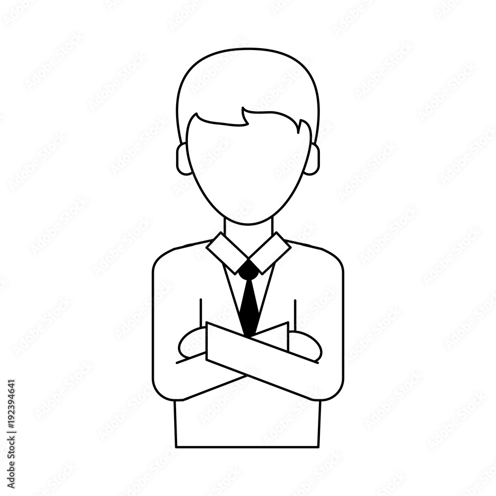 Businessman faceless profile icon vector illustration graphic design Businessman faceless profile icon vector illustration graphic design