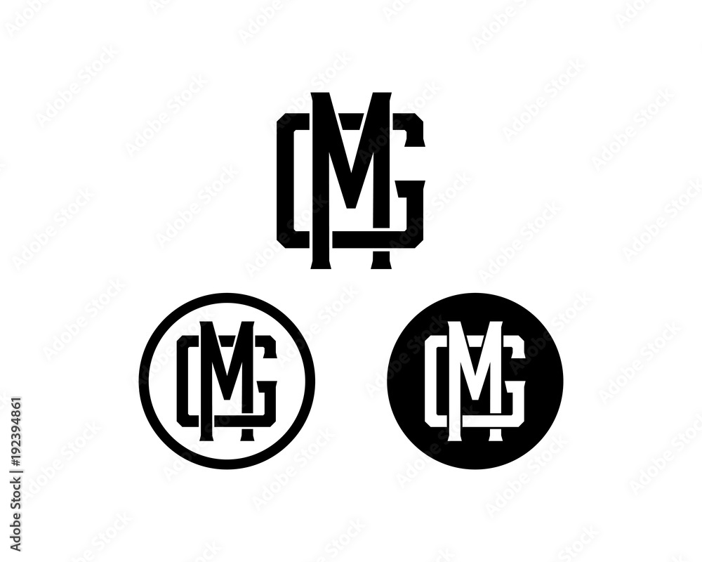 Premium Vector  Modern and memorable initial letter mg or gm monogram logo