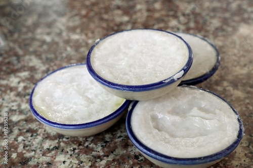 Thai Dessert Coconut Milk Custard photo