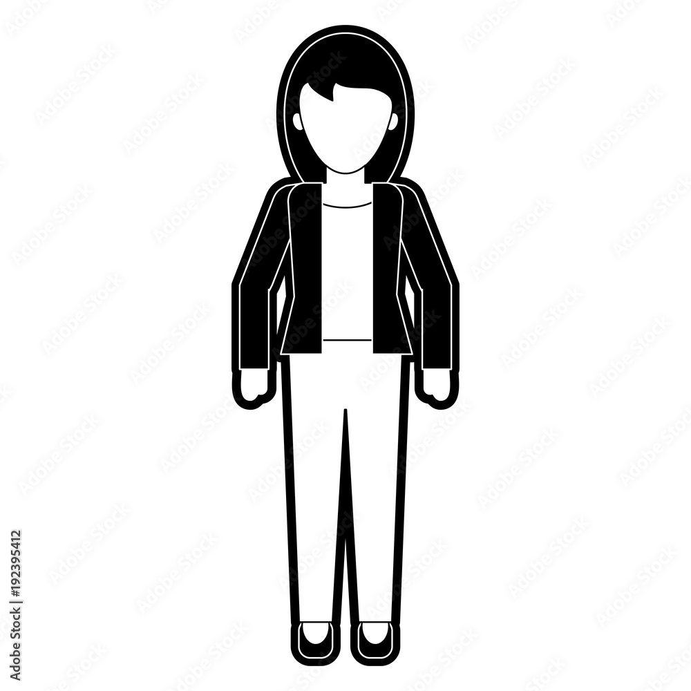 Woman faceless profile icon vector illustration graphic design Woman faceless profile icon vector illustration graphic design